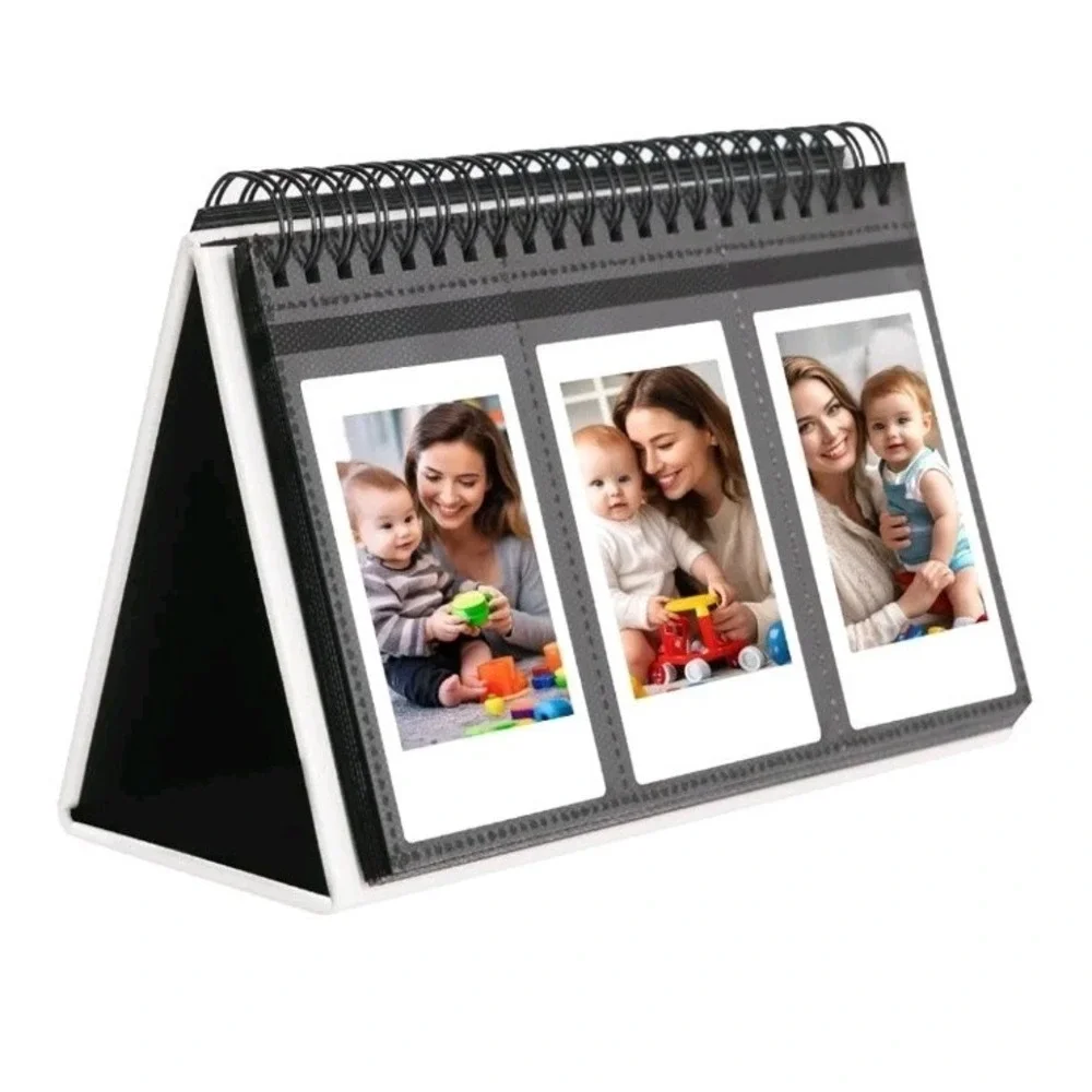 2 Pack - 96 Pocket Desk Photo Album, White
